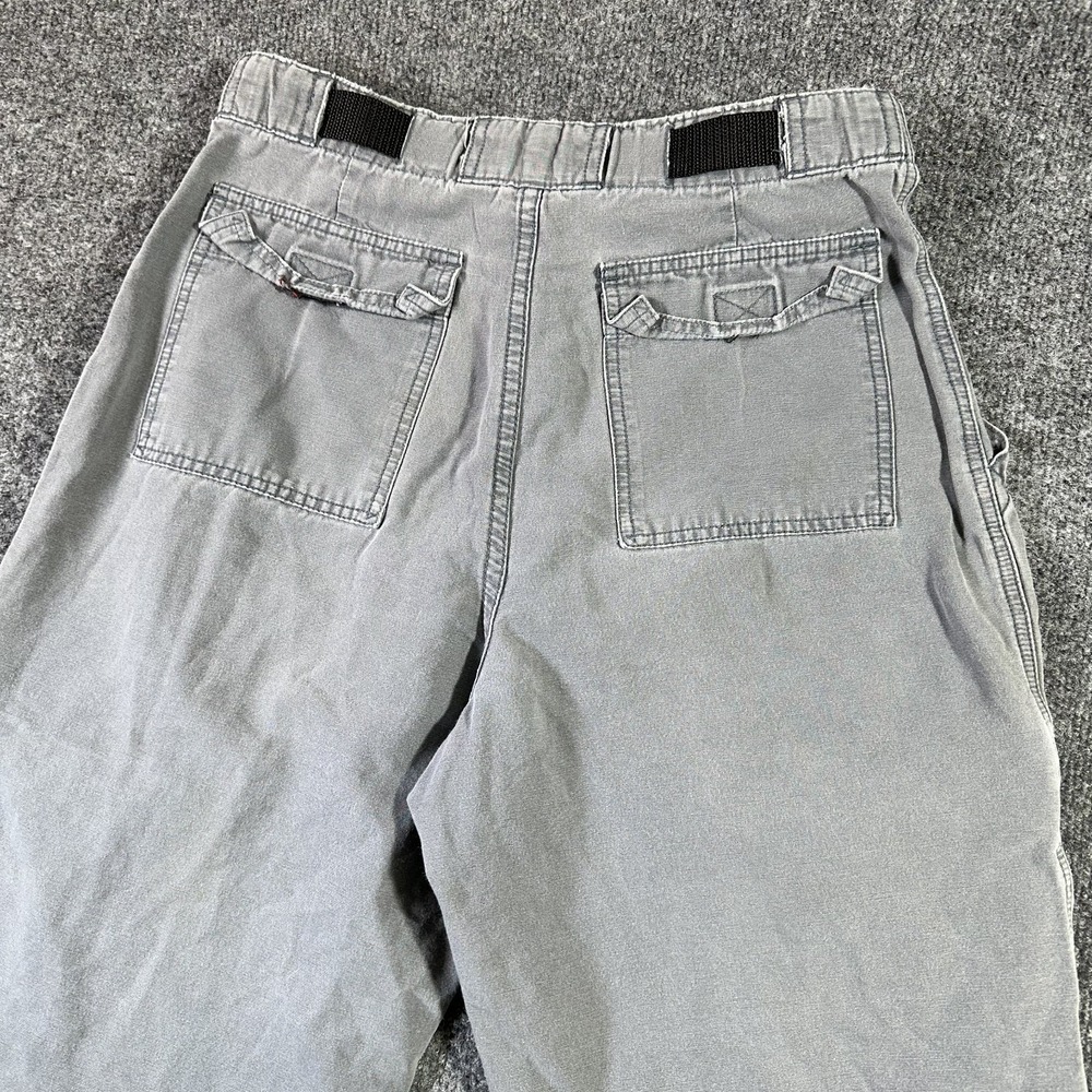 Vintage Billabong Military Cargo Pants 28x30 Gray OG 107 Utility Wide Baggy 90's - Picture 7 of 16